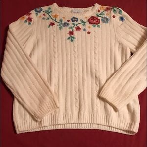 Vintage Alfred Dunner embroidered sweater💗